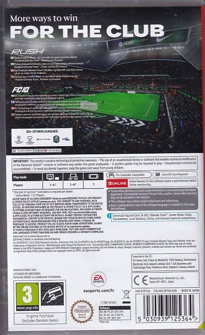 EA Sports FC 25 - Nintendo Switch (B Grade) (Genbrug)
